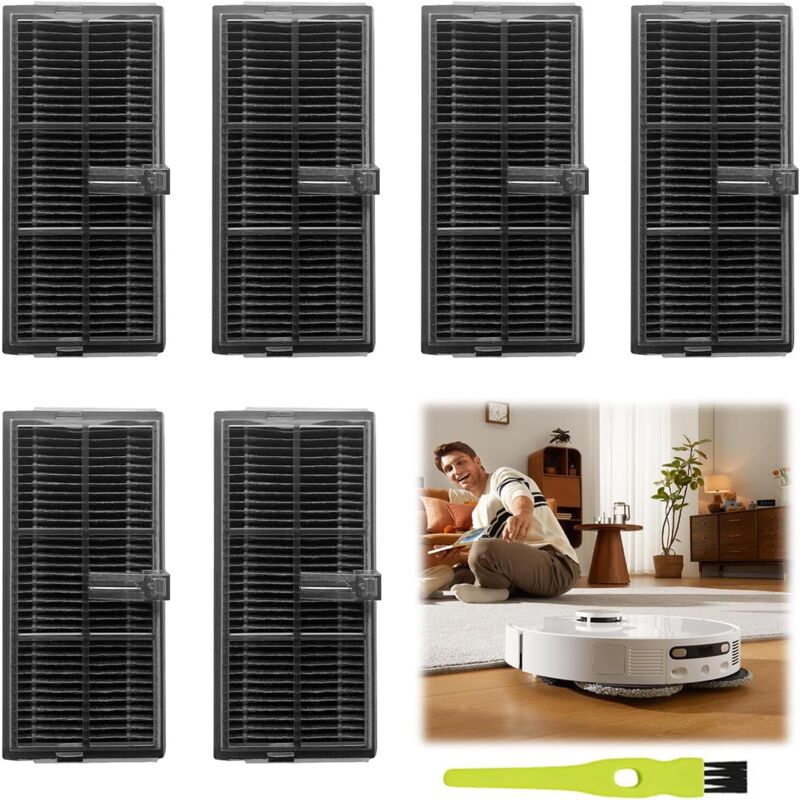 6er-Pack HEPA-Filter für Dreame X40 Ultra, L40s Ultra, L40 Ultra, AE4CE Ersatzfilter für Mova E30 Ultra, P50 Pro, X40 Ultra Complete, X40 Master, X30