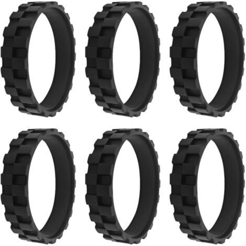 6er-Pack Roboter-Staubsaugerreifen, Ersatzteile für Roboter, Bodenstaubsauger, Roboterräder, Staubsauger-Ersatzreifen, Walzenbürstenset,