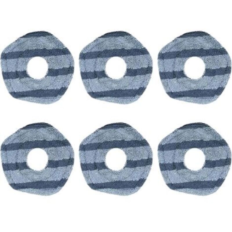 6er Pack waschbare Mopps für Eufy X10 Pro Omni Staubsauger für Eufy X9 Pro Roboter Staubsauger, waschbar und wiederverwendbar, Teile, Zubehör,