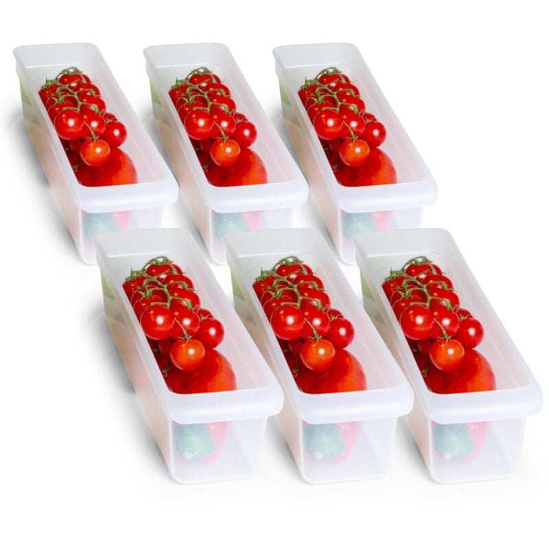 6x Novaliv Kühlschrank-Einsätze Kühlschrank Organizer