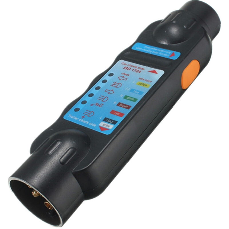 7-poliger Anhänger-Tester, 12 V, 7-poliger Stecker, Anhänger-Steckdosen-Tester, Anhänger-Steckdosen-Tester, Lichter,