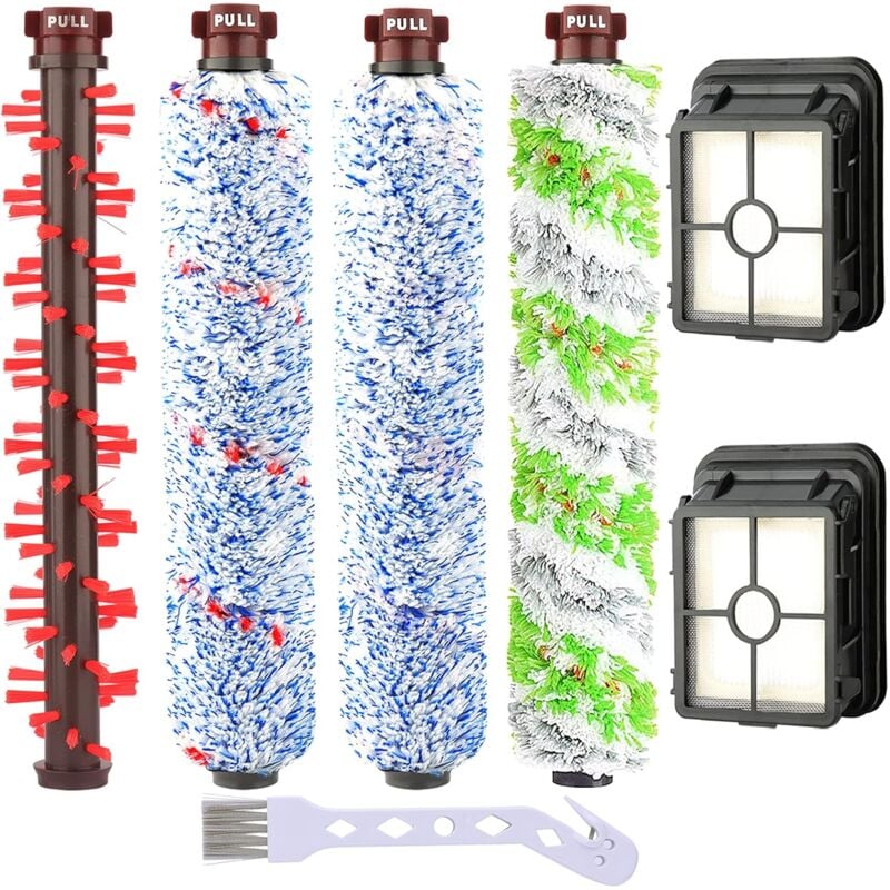 7-teiliges Zubehör für Bissell Crosswave 3-in-1-Staubsauger, Ersatzbürste, Ersatzfilter für Bissell CrossWave 1866 1785 2052 1713 2225 Staubsauger