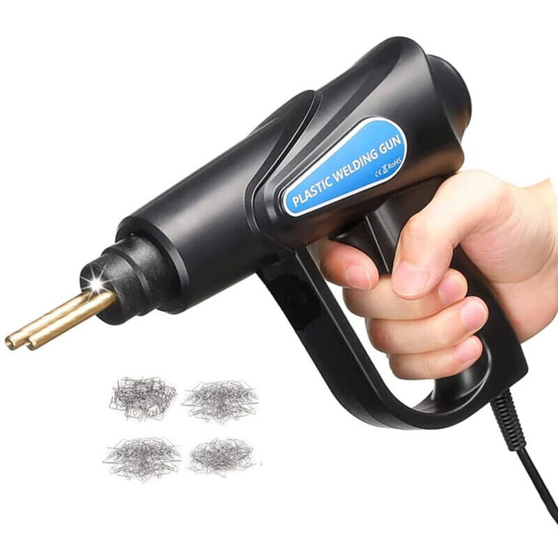 70-W-Kunststoffschweißset, Kunststoffreparaturset mit 4 Heißtackern für die Reparatur von Autostoßstangen, Kunststoffschweißgerät für Autoteile,