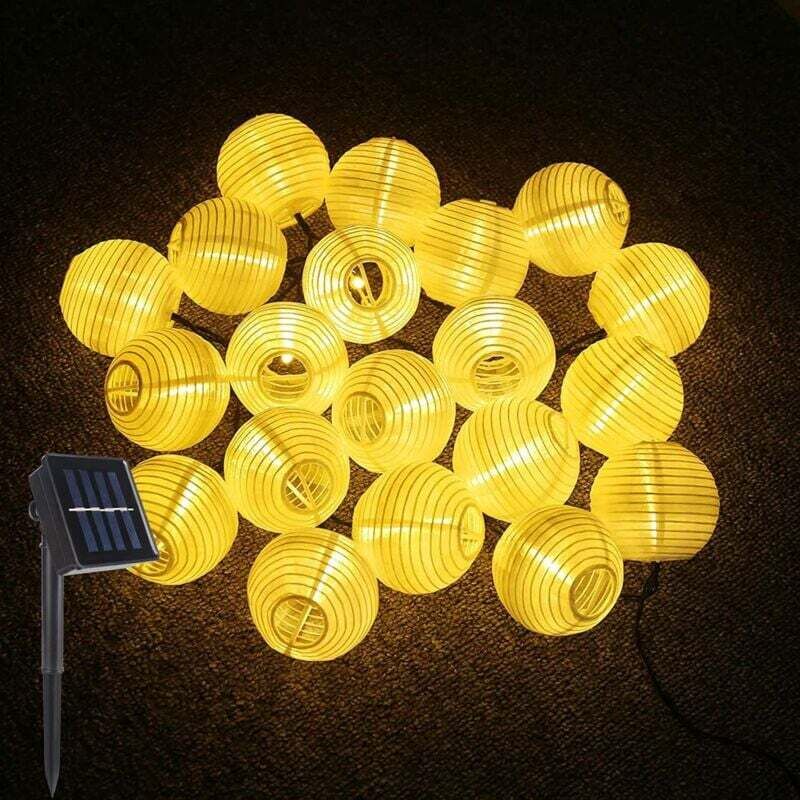 Solar-Lichterkette, LED-Laterne, Aled Light, 30 LEDs, 6,5 m/21,3 Fuß, wasserdicht, dekorative LED-Laterne für den Außenbereich, für Party,
