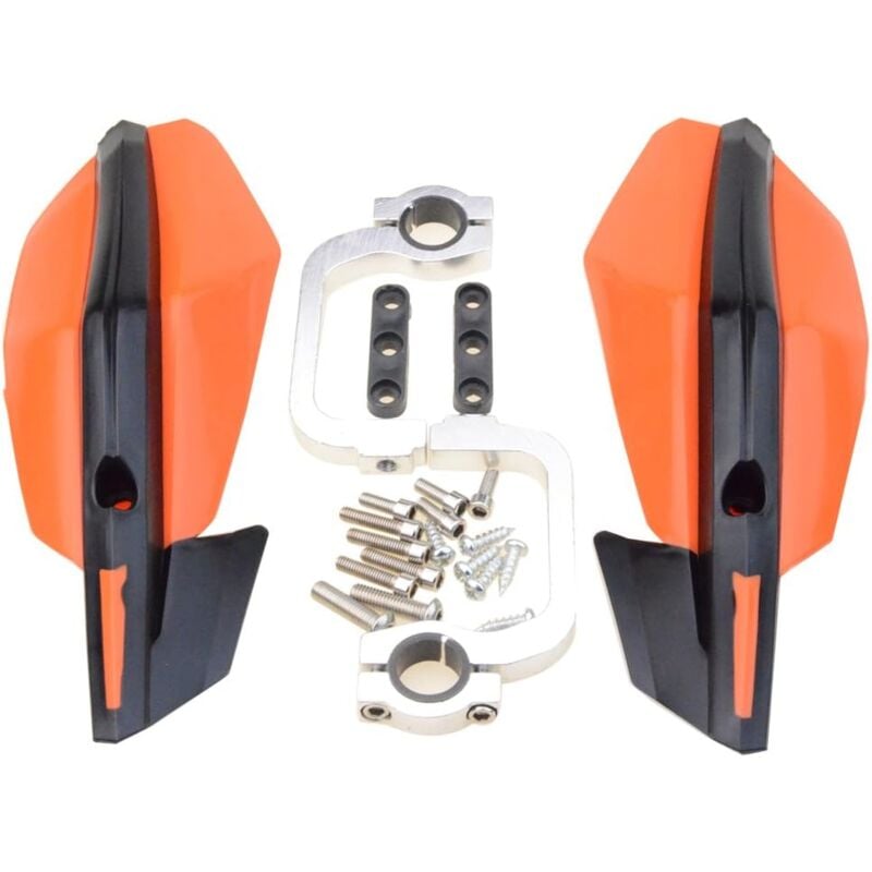 Ersandy - 7/8' 22MM Handprotektoren Motocross Lenker Handbürstenschutz Ersatz für Motocross Dirt Bike atv Off Road Orange