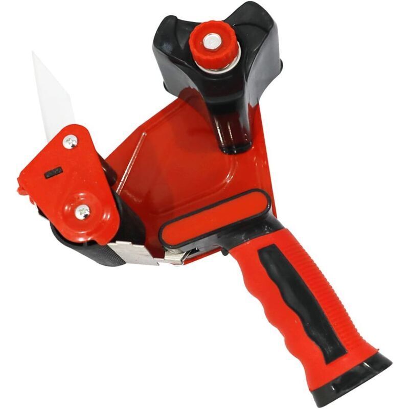 7,8 cm breiter Klebebandabroller für Umzüge, Kartons und Schachteln – Rot