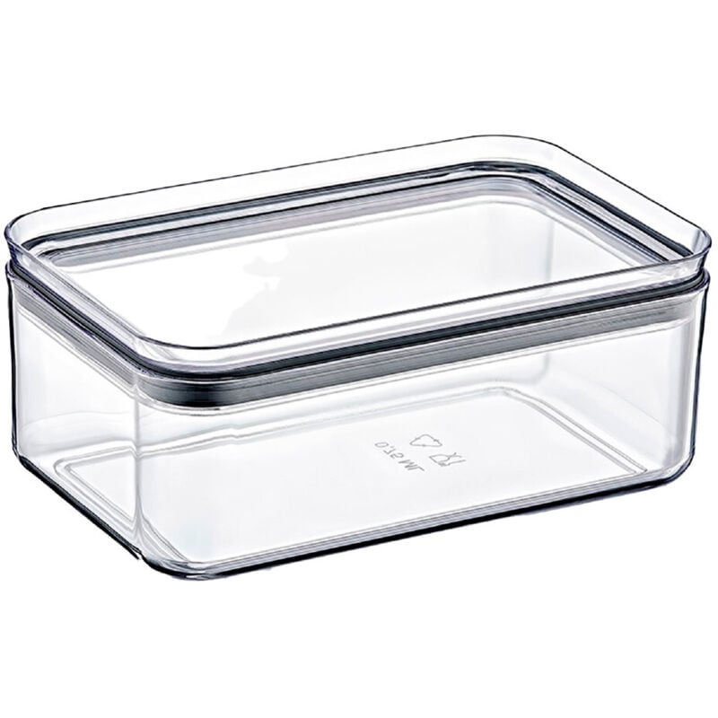 7h Seven House - 7house Kleiner rechteckiger luftdichter Lebensmittelbehälter, 10,5 x 16,5 x 7,5 cm