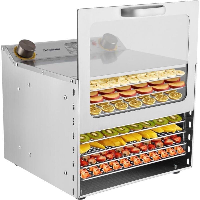 8 Etagen Lebensmittel-Trocknungsmaschine aus Edelstahl, Lebensmittel-Dehydrator-Maschine, Trockentrockner, für Arten von Obst, Gemüse, Fleisch