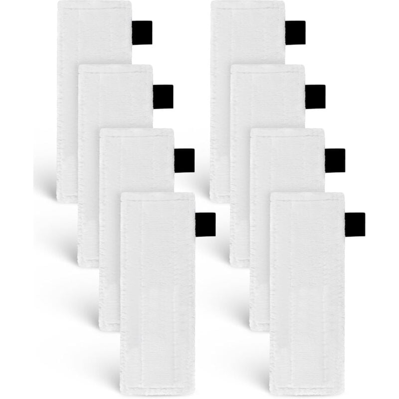 Cyslmuk - 8 Feuchttücher für Kärcher Dampfreiniger, Mikrofasertücher für Dampfreiniger