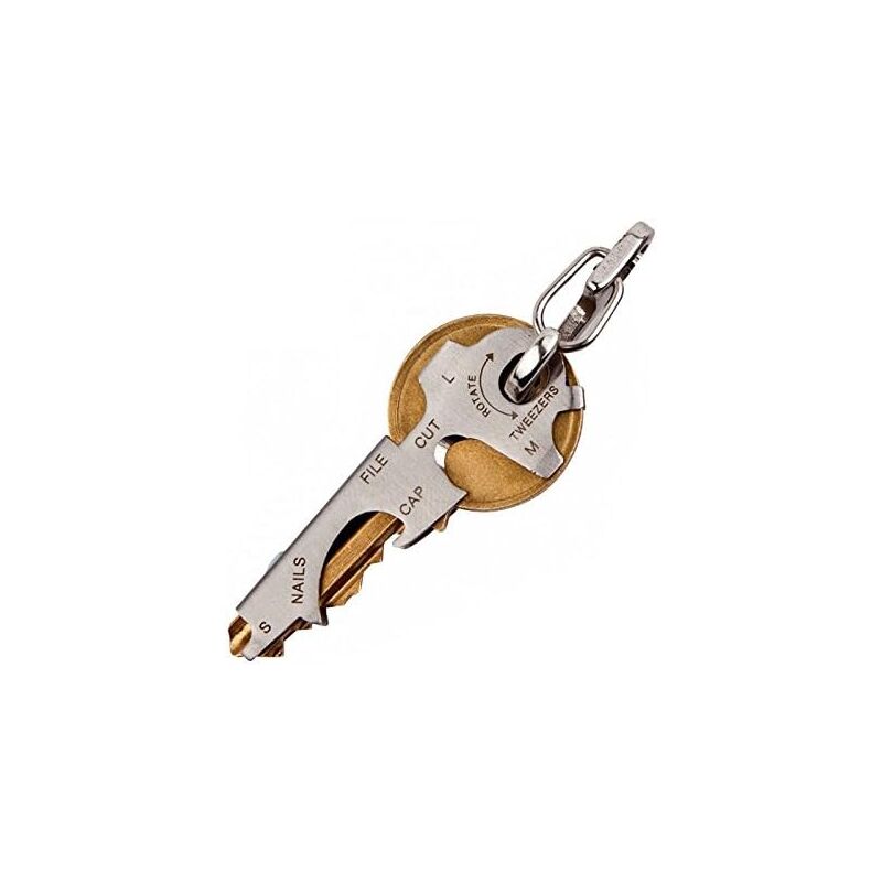 Ersandy - 8-in-1-Multifunktions-Schlüsselanhänger mit Flaschenöffner, Schraubendreher und anderen Schlüsselwerkzeugen