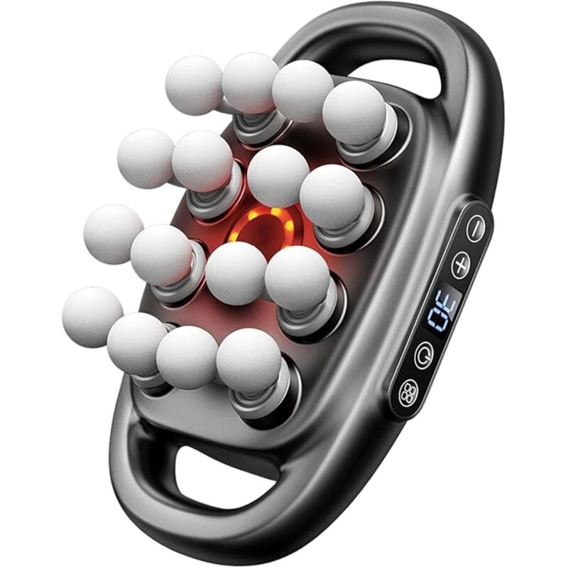 8-Kopf-16-Kopf-Massagepistolen-Set, Massagepistole, 16-Modus, Level-9-Massagegerät mit wiederaufladbarem Massagegerät Typ C, Typ C.