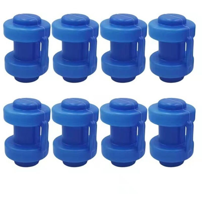 Tonchean - 8 Stück ø 25mm Trampolin Endkappen, Trampolin Ersatz, für Trampolin Netzstangen, blau