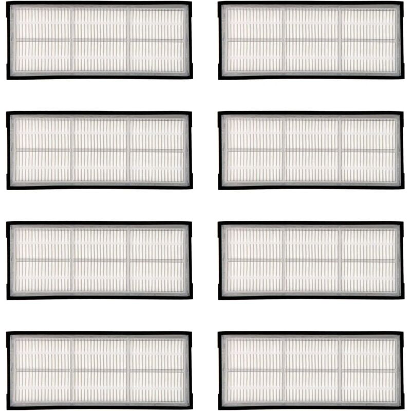 8 Stück) HEPA-Filter für Roborock S7 S7+ S7 MaxV S7 MaxV Plus S7 MaxV Ultra S8 Pro Ultra S8 S8+, Roboter-Staubsauger-Filter-Zubehör-Kit, Ersatzteile