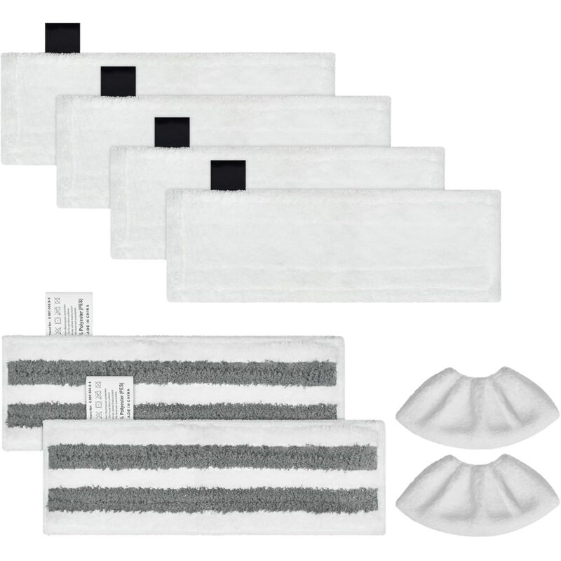 8 Stück Mikrofaser Tuchset Kompatibel für Kärcher Dampfreiniger EasyFix SC 1,SC 2,SC 3,SC 4,SC 5,Wiederverwendbar und Waschbar Dampfreiniger Zubehör