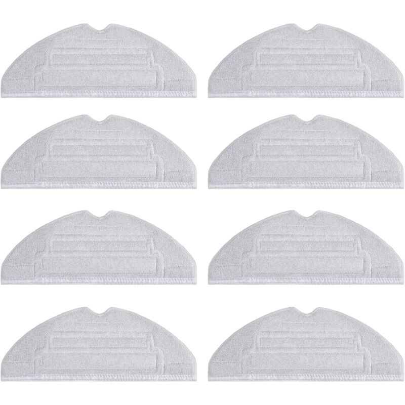8 Stück VibraRise 2.0 Wischtücher Mop für S8 Pro Ultra Saugroboter, Mikrofaser Wischtuch Ersatzteile Zubehörset (2 Schwingungsbereiche)