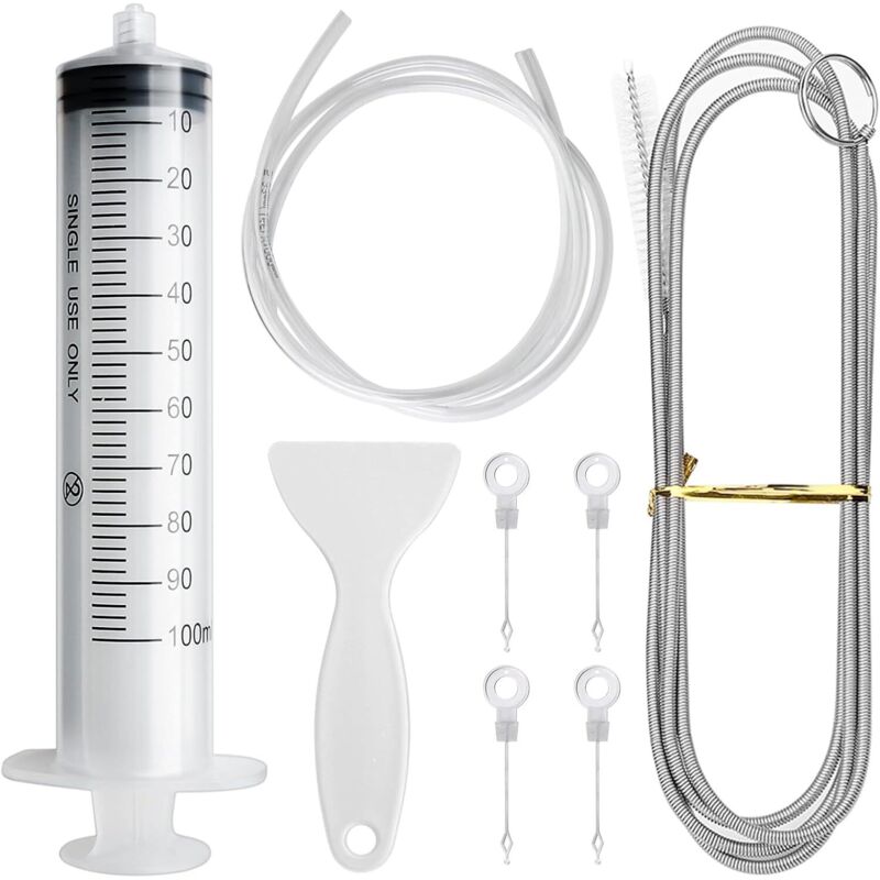 8-teiliges Kühlschrank-Abflussloch, Kühlschrank-Reinigungswerkzeug-Set, Kühlschrank-Abflussloch, Sanitär-Spiralbürste für die Reinigung von