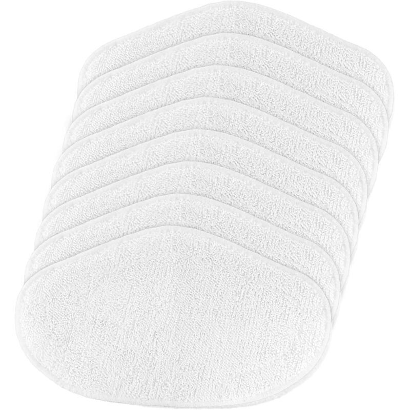 8-teiliges waschbares Tuchset für Polti Vaporetto PAEU0332, Smart 120, Smart 35Mop, Smart 40Mop, Smart 100, SV400Hygiene, SV420Frescovapor,