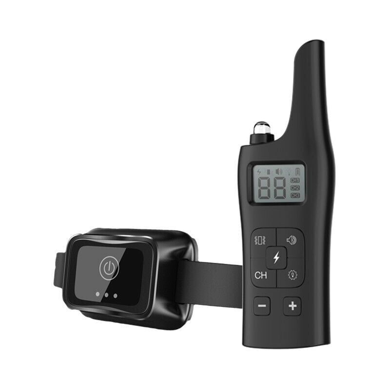 800 m ferngesteuertes Hundetrainingshalsband, rghs IP67 wasserdichtes, wiederaufladbares Anti-Bell-Halsband mit Vibration und Ton für