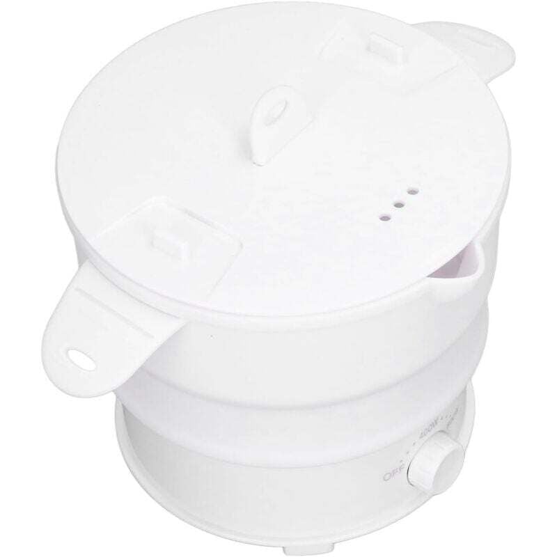 800-W-Multifunktions-Elektrotopf (1,2 l), tragbarer Reisekocher, Mini-Dampfgarer zum Zusammenklappen, geeignet zum Kochen von Nudeln, für