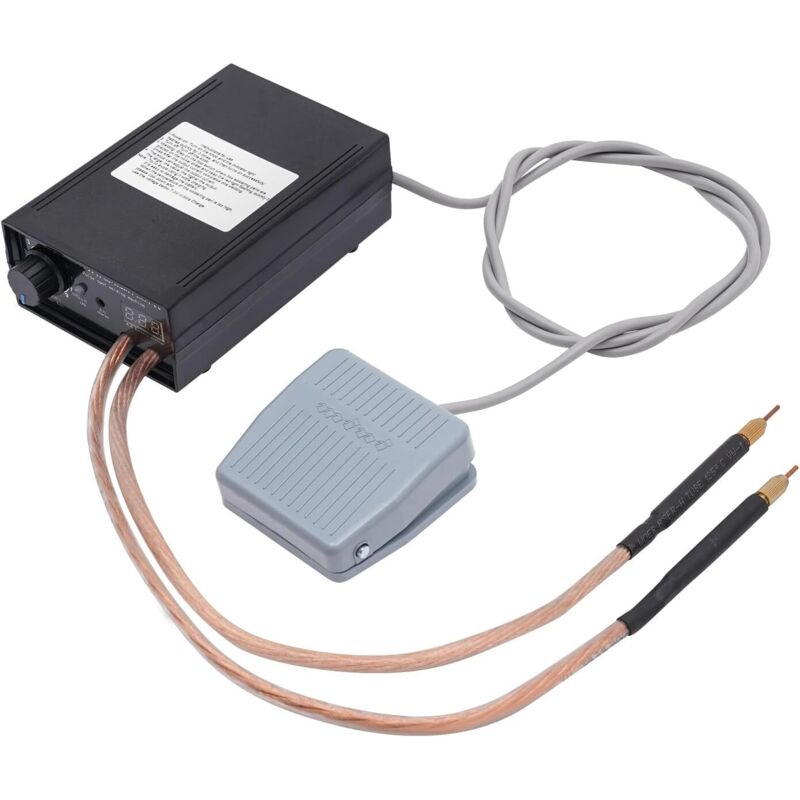 8000 W Punktschweißgerät, 9 Geschwindigkeiten, verstellbar, Punktschweißgerät mit Doppelpuls, Hochleistungs-Schweißgerät mit Fußschalter, mit