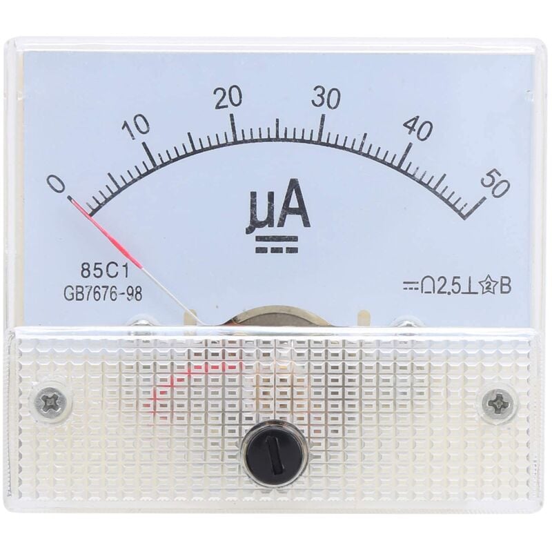 Zoternen - 85C1 Analog Current Panel Meter DC0-50UA Zeiger Amp Amperemeter Messgerät für Elektrische Geräte für elektrische Geräte und elektrische