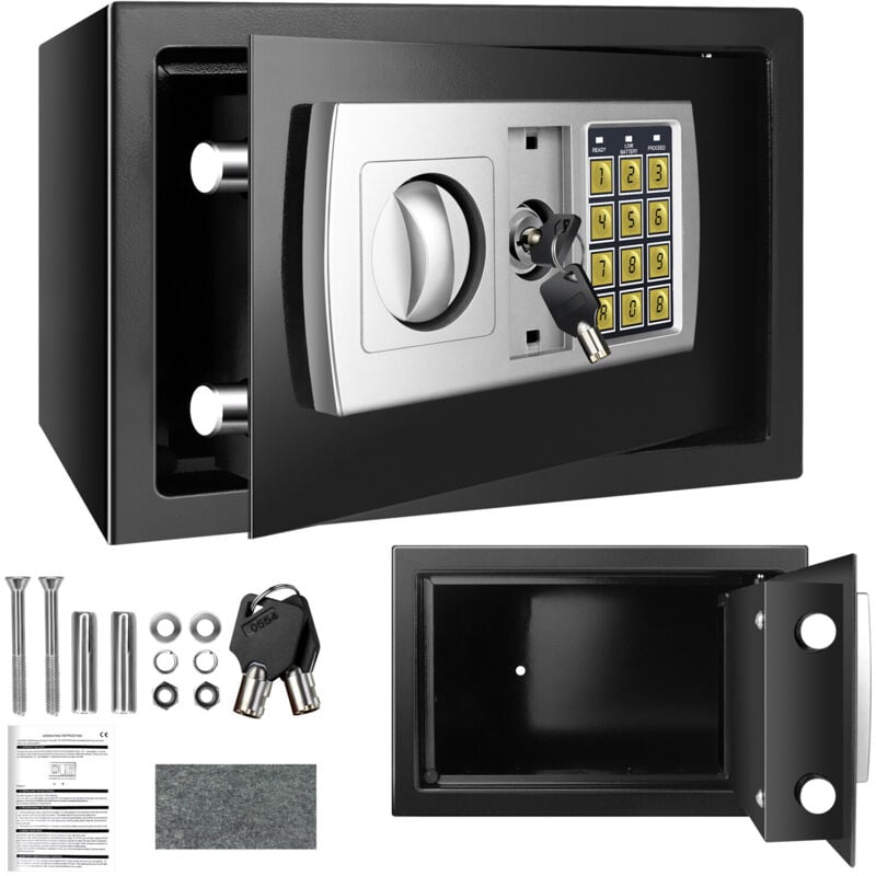 Dayplus - 8.5L Kleiner elektronischer Mini Safe Tresor Schranktresor mit Zahlenschloss Neu