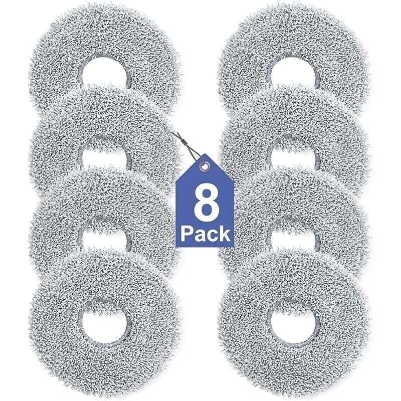 8er-Pack Reinigungstücher für Dreame L10s/L10/L20/X40/L40/X50/L50 Pro Ultra, Xiaomi X20 Pro/Max, Ecovacs Deebot T30 Pro OMNI, T30S Pro A