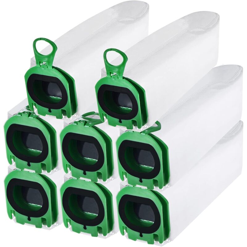8er Pack Staubsaugerbeutel für Vorwerk Kobold VB100, Premium Filterbeutel, Ersatzteile, Beutelzubehör, Staubsaugerbeutel für Vorwerk Kobold VB100, VB