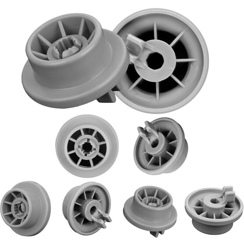 8er-Set Spülmaschinenräder, Universal-Geschirrspüler-Besteckkorb, kompatibel mit Bosch & Siemens Geschirrspüler, unterer Korb, Modell 165314