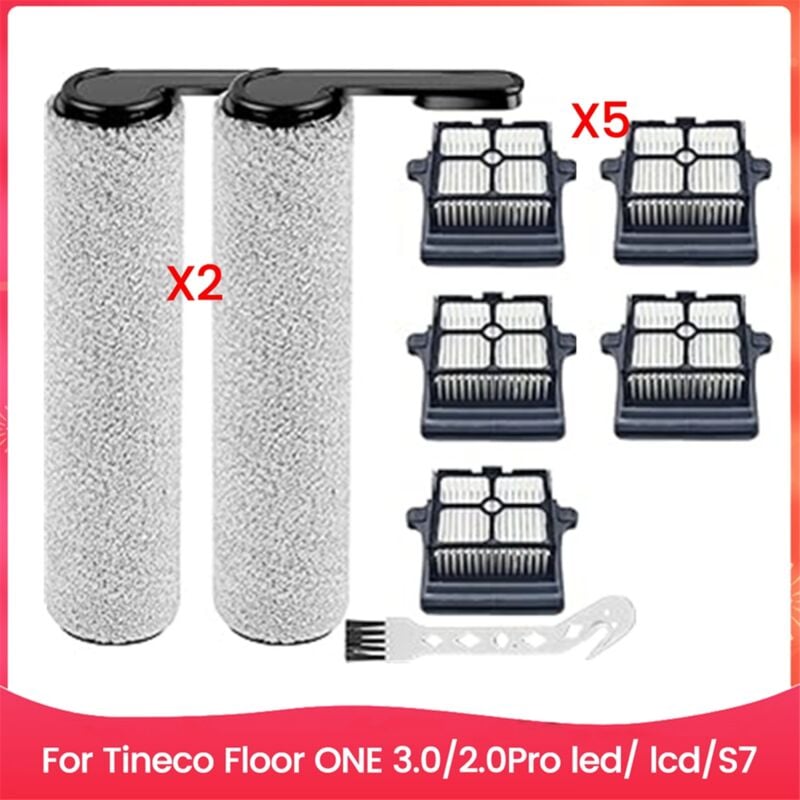 8PCS Roller Pinsel Hepa-Filter Ersatzteile für Boden Eins