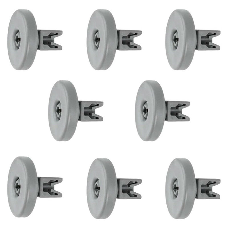 Trade-shop - 8x Korbrolle 40mmØ für aeg F55011IB F55011ID F55011IM F55011IW F55011VI F55051VI0 F55060VI0 F55062VI0 F55080VI F55080VI-M F55090IA