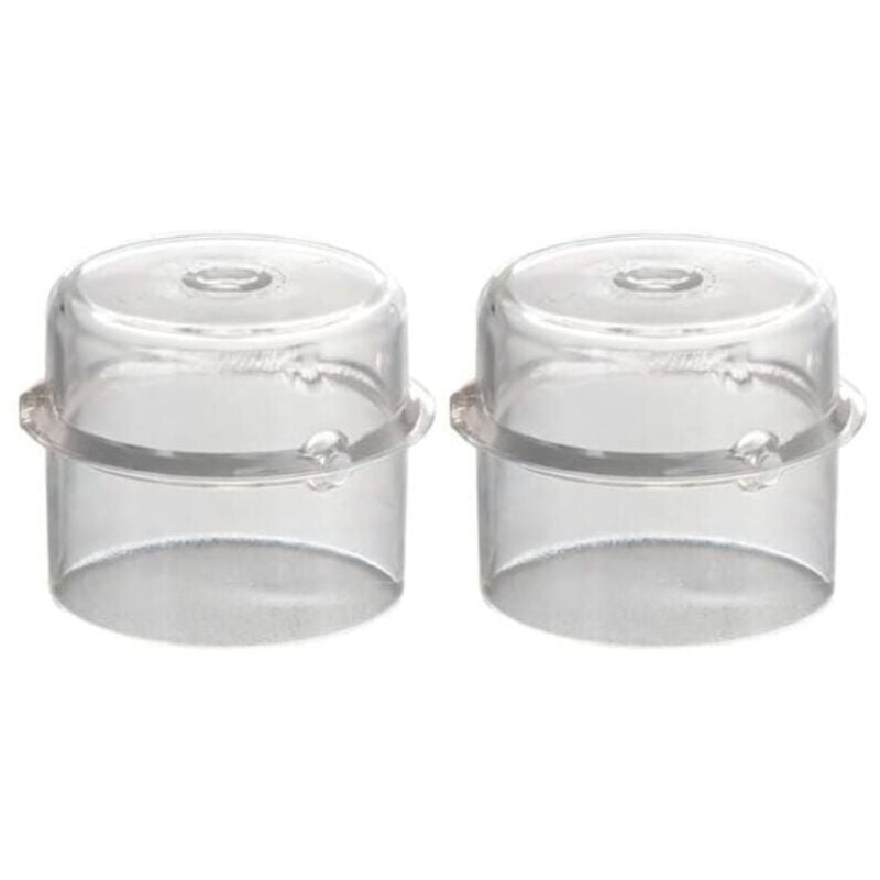 SNQ - Lot de 2 couvercles de tasse à mesurer de 100 ml pour robot culinaire Thermomix TM5 TM6 TM31, pièces de rechange transparentes pour mixeur