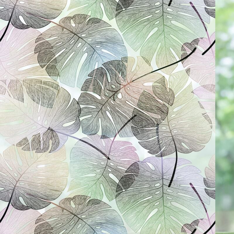 40 x 200 cm Fensterfolie, Fensterfolie, hitzebeständig, UV-isolierend, Verdunkelung, elektrostatisch, mattierte Sichtfenster, Beschattung,