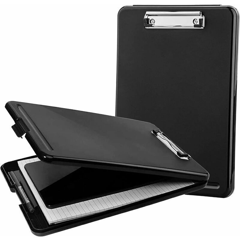 Odipie - A4-Klemmbretter mit Aufbewahrung, Klemmbrett, Kunststoff-Ordner, Papierhalter, Klemmbrett, Aufbewahrung, Dokumenten-Klemmbrett, Halter,