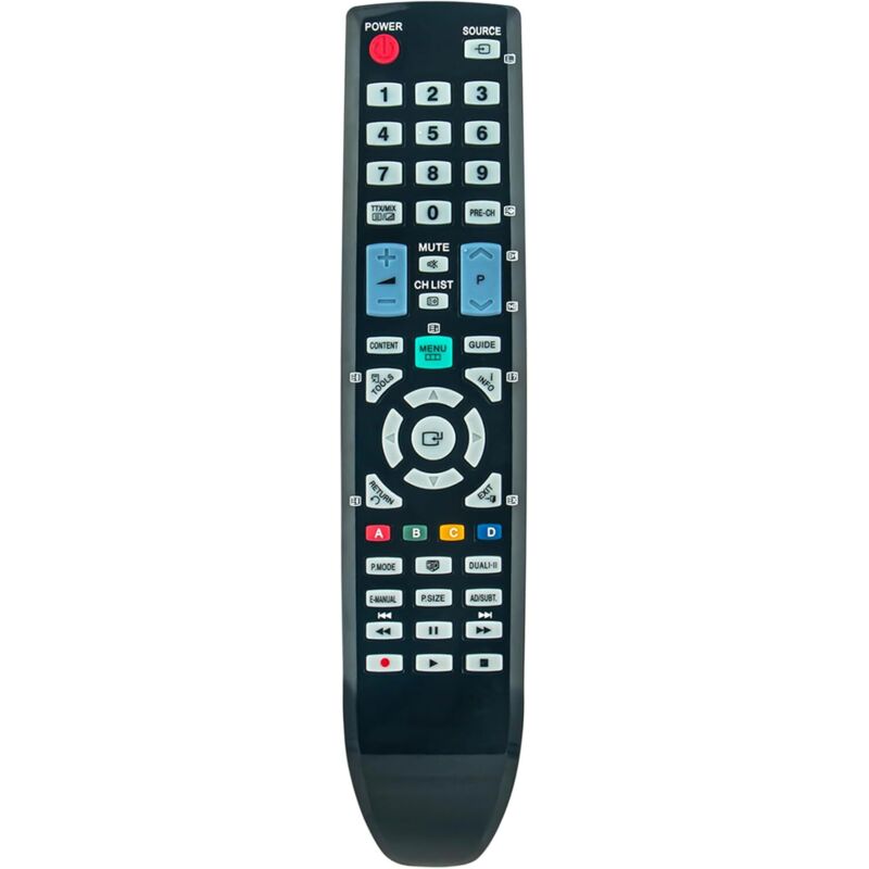 AA59-00483A Ersatzfernbedienung für Samsung Fernseher PS51D550, PS51D490A1W, PS51D490A1WXZG, PS43D490A1WXZF, PS51D490A1WXRU, PS51D490A1WXZT,