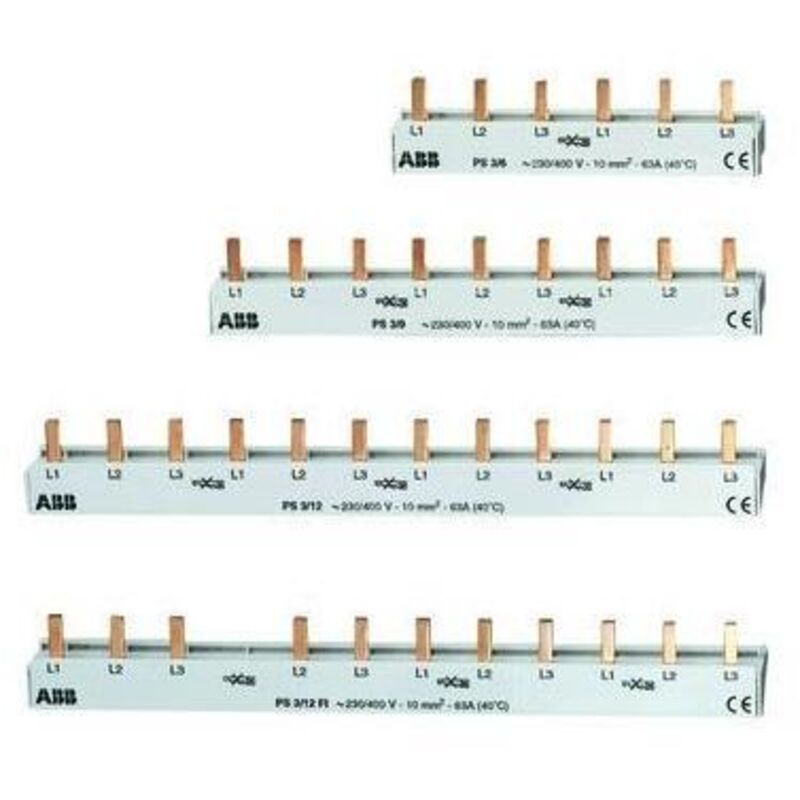 ABB PS3/12FI Phasenschiene 3Ph.,12Pins,10qmm 2CDL231002R1012