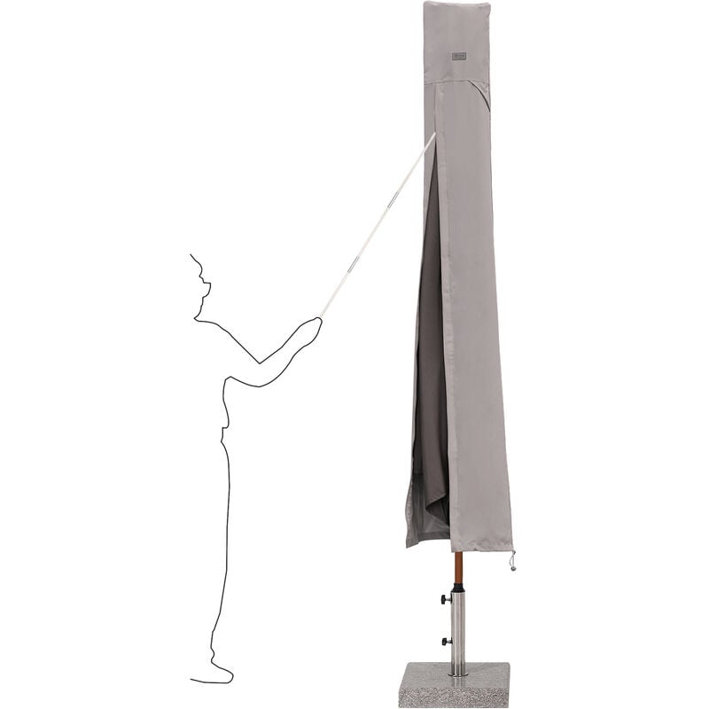 Sonnenschirm Schutzhülle mit Belüftungsöffnungen, UV-Schutz Abdeckhauben für Marktschirm, für ø 400 cm / 330 cm x 240 cm Sonnenschirm