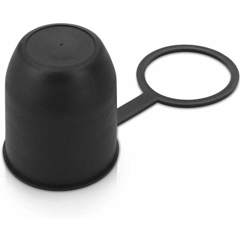 Abdeckung für Anhängerkupplung – Abdeckung für Auto-Anhängerkupplungshaken mit Clip – für 50-mm-Anhängerkupplung – Schwarz