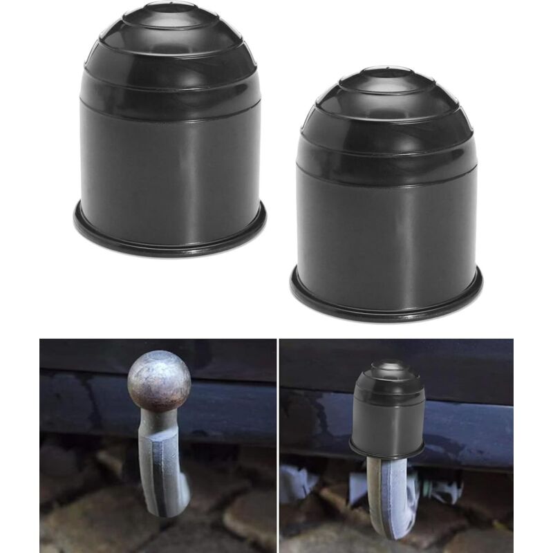 Abdeckung für Anhängerkupplung, Kugelkopfschutz für Anhängerkupplung, Gummischutzkappe, geeignet für Autos und Wohnwagen