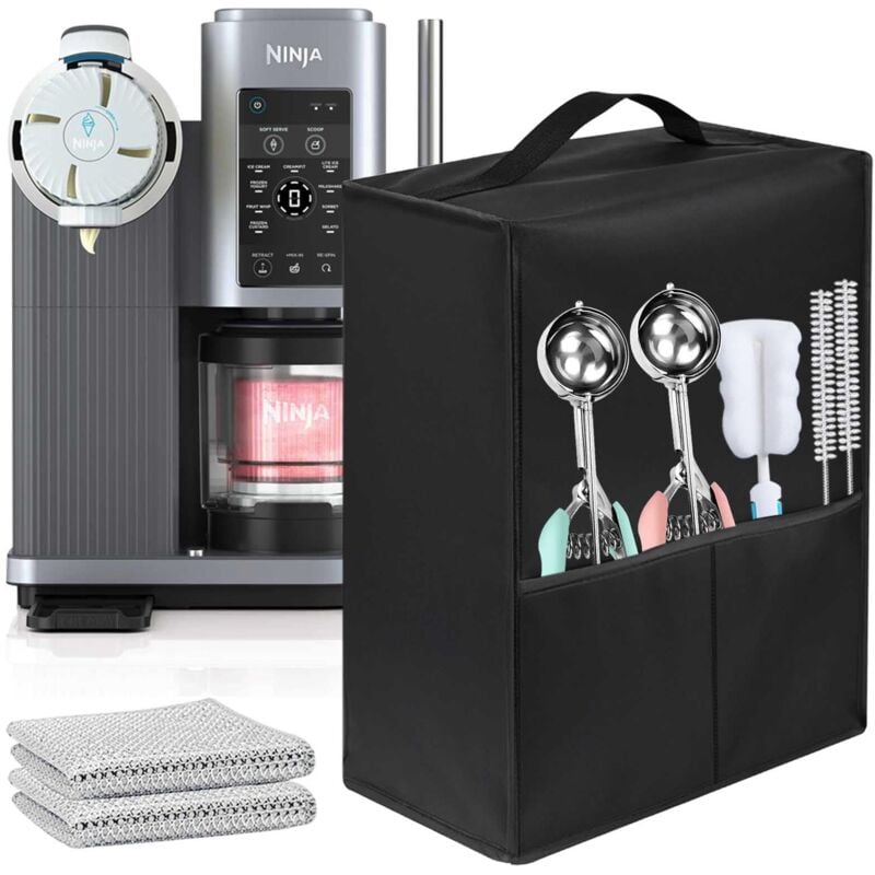 Abdeckung für Eismaschine, aus hitzebeständigem 600D-Nylon, wasser- und staubdicht, kompatibel mit der Eismaschine Ninja NC701 Swirl von CREAMi und