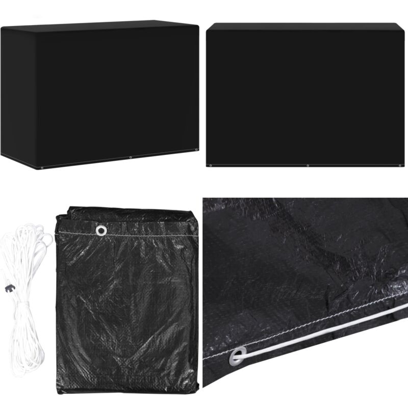 Vidaxl - Abdeckung für Gartenmöbel und Gasgrills 6 Ösen 180x80x125 cm - Gartenmöbelschutzhülle - Rattan Möbel Abdecken - Gartenmöbel Abzudecken