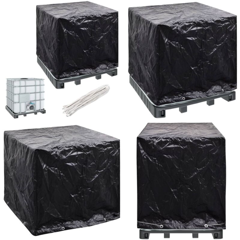 Abdeckung für IBC-Tank 8 Ösen 116x100x120 cm - ibc Tank Abdeckung - Wassertank Abdeckung - Schutzhülle ibc - UV-Schutz - Wetterfest - Home & Living