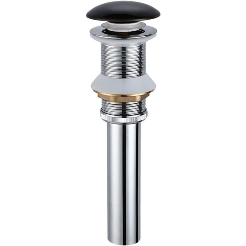 Abfluss im Badezimmer, Abflussstopfen für Badezimmer, Waschbeckenabflussstopfen, Keramikabdeckung, massives Kupfer, federbelasteter Abflussstopfen,