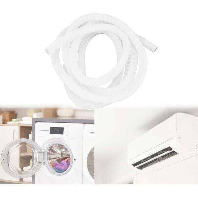 Ablaufset für Klimaanlagen, Universal-Ablaufschlauch, Ablaufschlauch-Waschrohr, Kondensatschlauch für Klimaanlagen und Waschmaschinen (2 m)