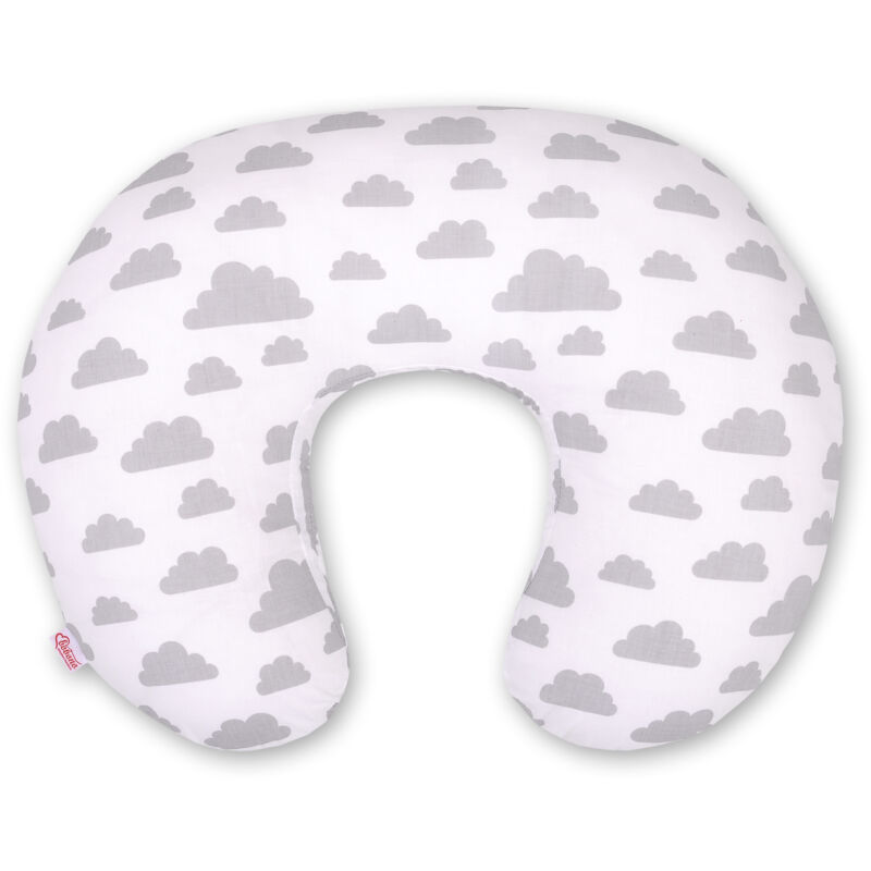 Abnehmbares Sitzsack-Stillkissen - graue Wolken
