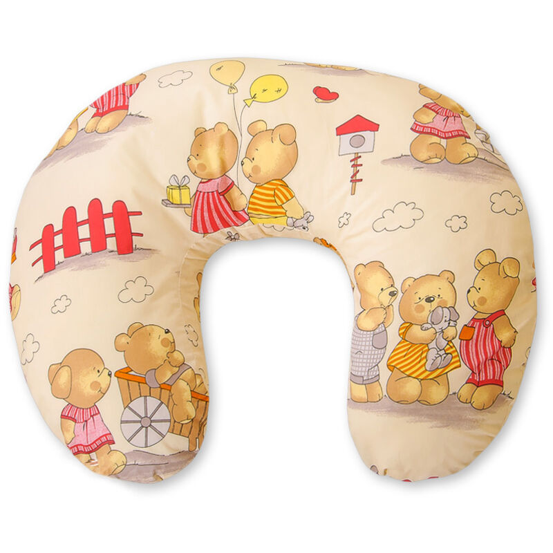 Abnehmbares Sitzsack-Stillkissen - Teddybär-Geburtstag