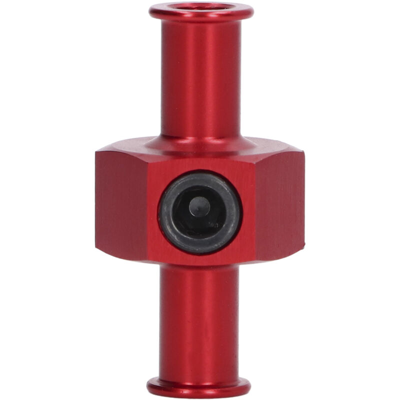 Acouto Kraftstoffdruckadapter T-förmiger Schlauch 3/8 Zoll Schlauchanschluss / 8 Zoll NPT Autoteile Schwarzer Kraftstoffdruckadapter T (B (Rot)).