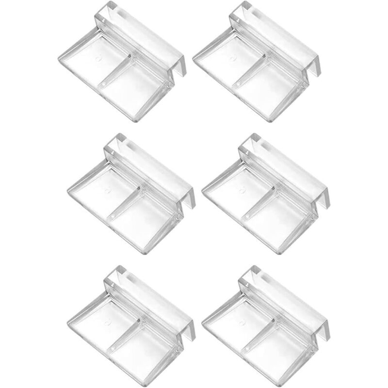 Jalleria - Acryl-Aquarienhalter, Aquarium-Abdeckungsklammern, transparenter Aquariumhalter, für Aquarium, Aquarium-Fischabdeckungsklammern, 6 mm, 6