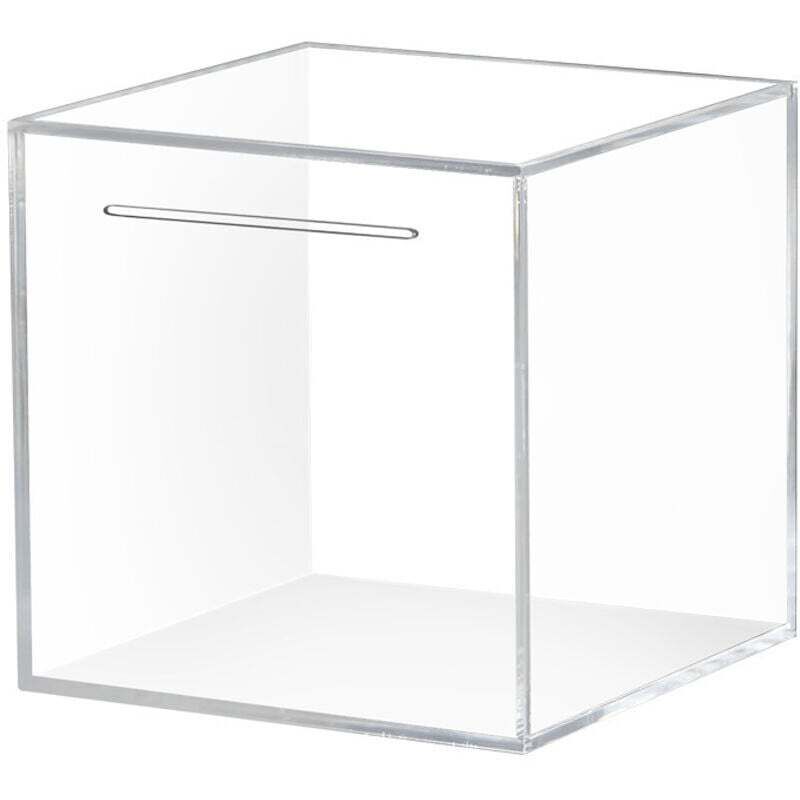 Acryl-Spardose, transparente Spardose, Kinder-Spardose (nicht zu öffnen), Spardose für Erwachsene, Mädchen und Jungen, Geburtstagsgeschenk – 12 × 12