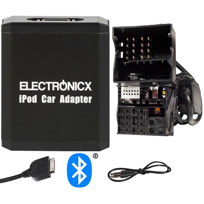 Adapter Bluetooth AUX iPhone iPad iPod für BMW Mini Land Rover Flachpin